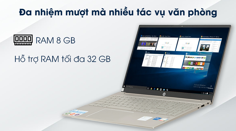 Laptop HP Pavilion 15 eg0070TU i5 1135G7/8GB/512GB/Office H&S2019/Win10 (2L9H3PA)