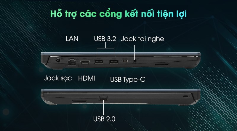 Laptop Asus TUF Gaming FX506LI i5 10300H/8GB/512GB/144Hz/4GB GTX1650Ti/Win10 (HN039T)