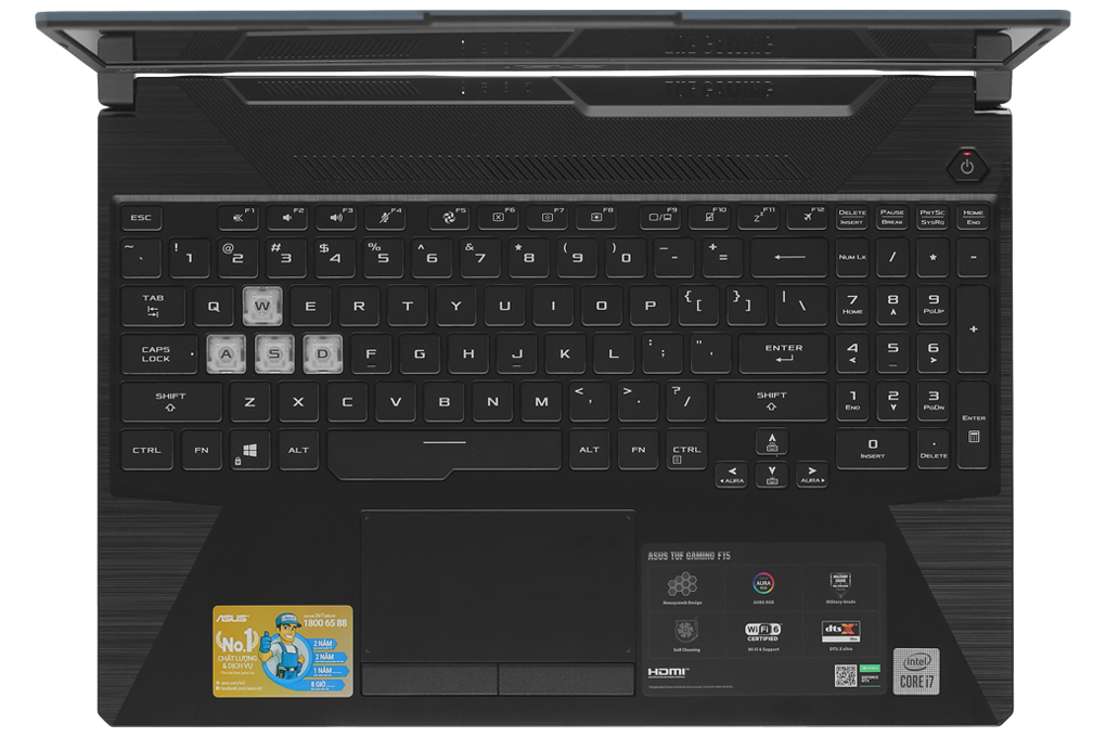 Laptop Asus TUF Gaming FX506LI i7 10870H/8GB/512GB/144Hz/4GB GTX1650Ti/Win10 (HN096T) - 4