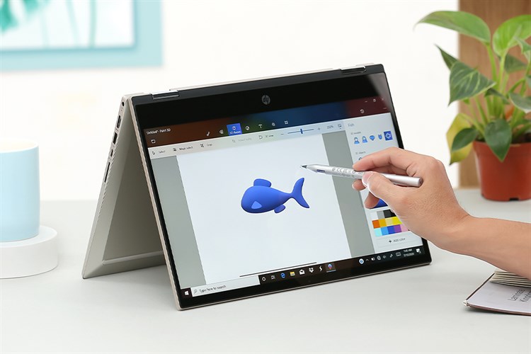 Laptop HP Pavilion x360 dw1016TU i3 1115G4/4GB/256GB/Touch/Pen/Office H&S2019/Win10 (2H3Q0PA) Màu Vàng