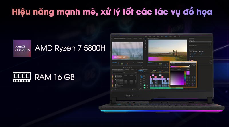 Laptop Asus Rog Strix Scar 15 G533Q R7 5800H/16GB/1TB SSD/8GB RTX3070/Balo/Chuột/Win10 (HQ081T) - 3