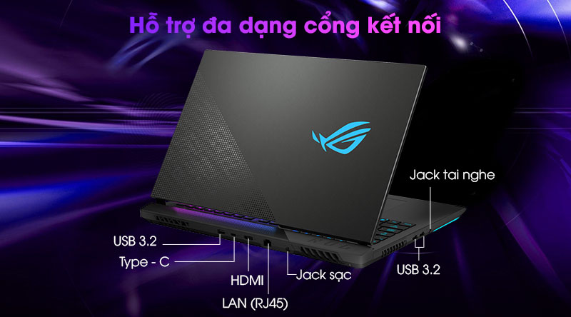 Laptop Asus Rog Strix Scar 17 G733Q R9 5900HX/32GB/1TB SSD/16GB RTX3080/Balo/Chuột/Win10 (HG021T) - 12