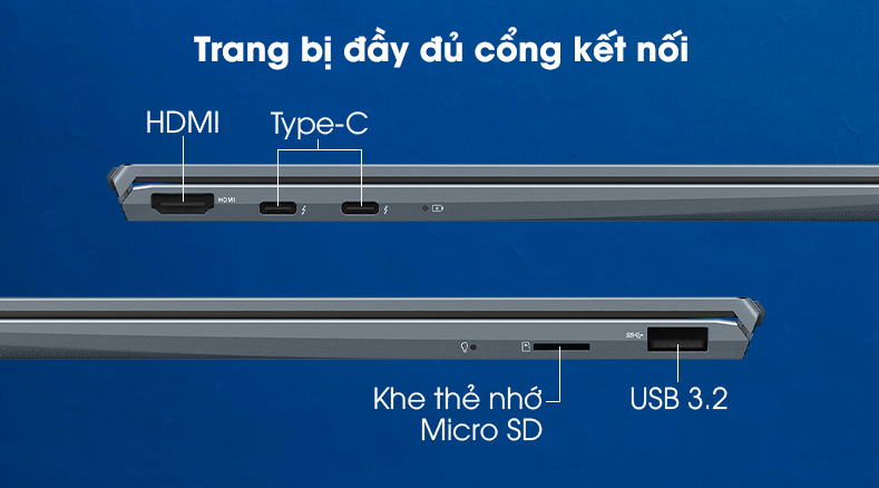Laptop Asus ZenBook UX325EA i5 (EG079T) - Cổng kết nối