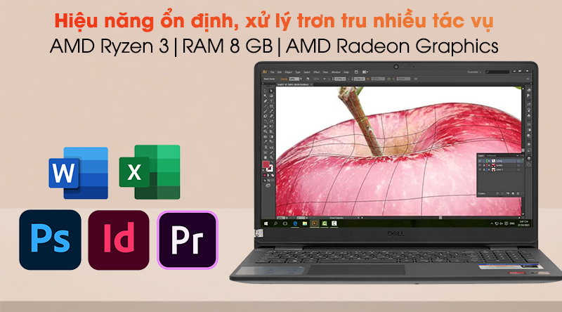 Laptop Dell Inspiron 3505 R3 3250U/8GB/256GB/Win10 (Y1N1T1)