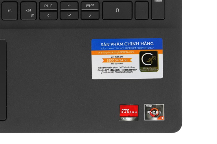 Laptop Dell Inspiron 3505 R3 3250U/8GB/256GB/Win10 (Y1N1T1) Màu Đen
