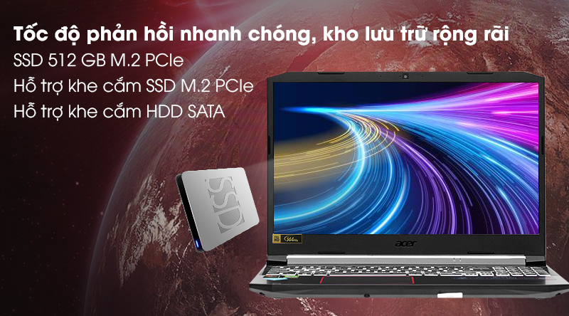 Acer Nitro AN515 44 R9JM R5 (NH.Q9MSV.003) - SSD