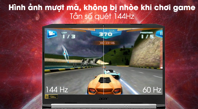 Laptop Acer Nitro 5 Gaming AN515 44 R9JM R5 4600H/8GB/512GB/4GB GTX1650/144Hz/Balo/Win10 (NH.Q9MSV.003)