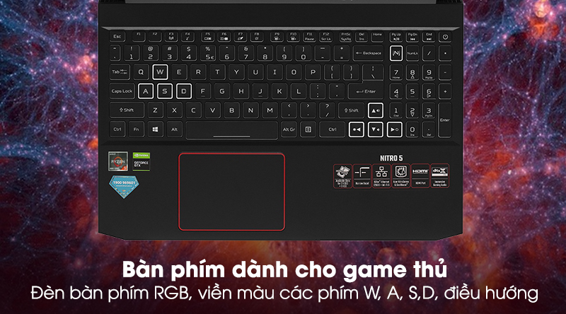 Acer Nitro AN515 44 R9JM R5 (NH.Q9MSV.003) - Bàn phím