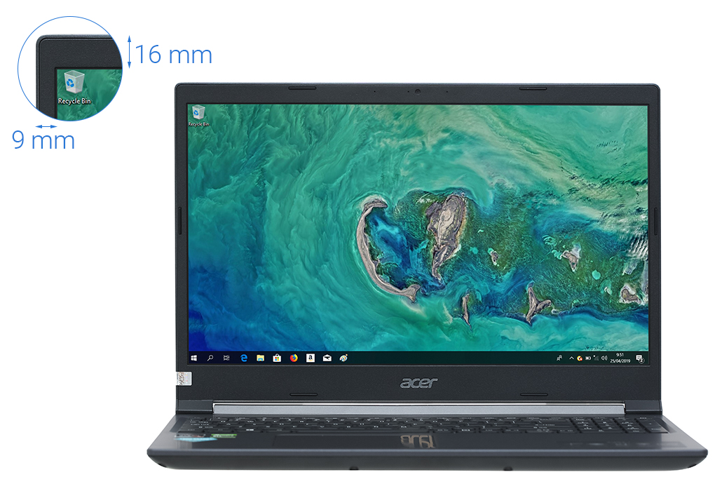 Laptop Acer Aspire 7 Gaming A715 42G R4ST R5 5500U/8GB/256GB/4GB GTX1650/Win10 (NH.QAYSV.004) Màu Đen