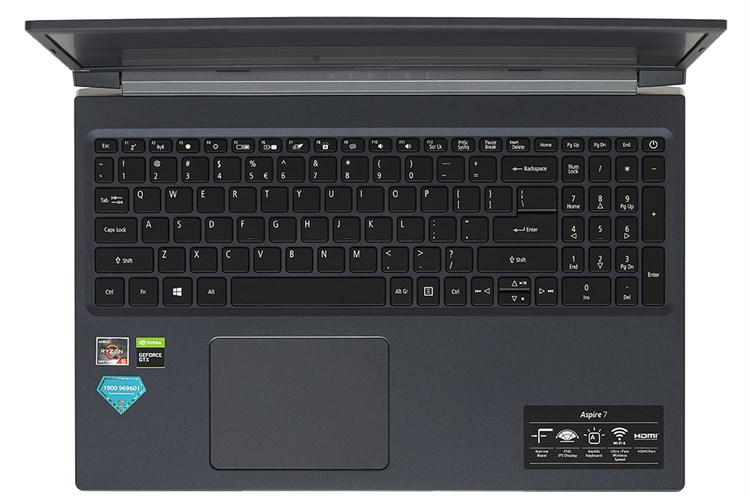 Laptop Acer Aspire 7 Gaming A715 42G R4ST R5 5500U/8GB/256GB/4GB GTX1650/Win10 (NH.QAYSV.004) Màu Đen