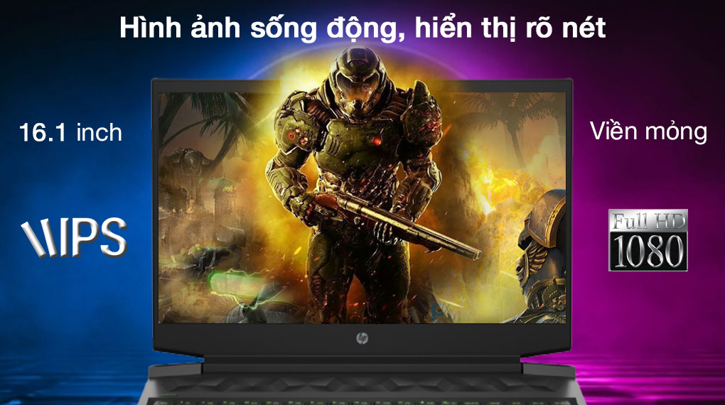 Laptop HP Pavilion Gaming 16 a0109TX i7 10870H/8GB/32GB+512GB/4GB GTX1650Ti/Win10 (31J26PA)