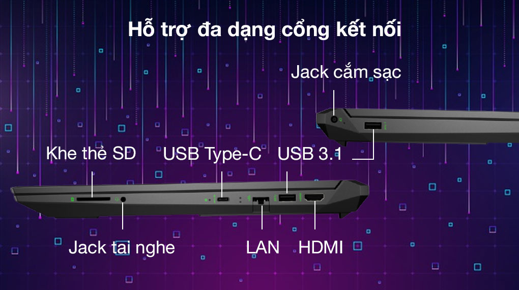 Laptop HP Pavilion Gaming 16 a0109TX i7 10870H/8GB/32GB+512GB/4GB GTX1650Ti/Win10 (31J26PA)