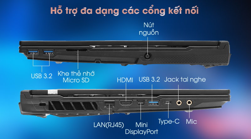 Laptop MSI GL65 Leopard 10SCXK i7 10750H/8GB/512GB/4GB GTX1650/144Hz/Balo/Win10 (093VN)