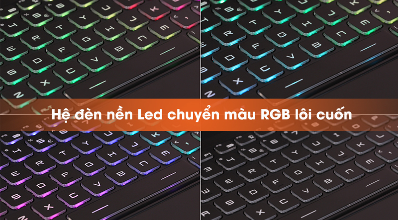 Laptop MSI GL65 Leopard 10SCXK i7 10750H/8GB/512GB/4GB GTX1650/144Hz/Balo/Win10 (093VN)