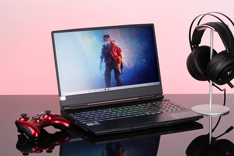 Laptop MSI GL65 Leopard 10SCXK i7 10750H/8GB/512GB/4GB GTX1650/144Hz/Balo/Win10 (093VN) Màu Đen