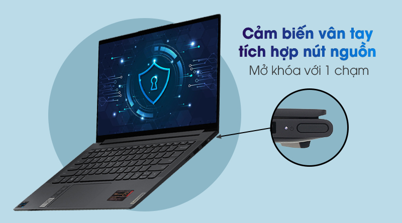 Laptop Lenovo Yoga Slim 7i 14ITL05 i7 1165G7 (82A3000EVN) - Bảo mật vân tay