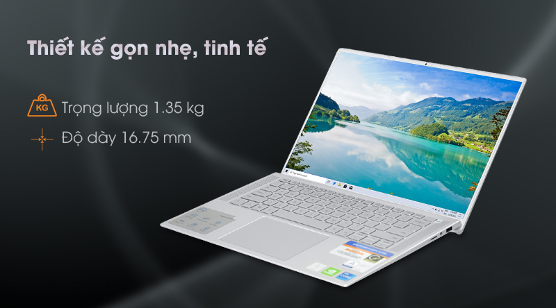 Laptop Dell Inspiron 7400 i5 1135G7/8GB/512GB/2GB MX350/Win10 (N4I5206W)