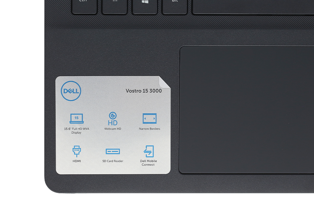Laptop Dell Vostro 3500 i5 1135G7/4GB/256GB/2GB MX330/Win10 (P90F006V3500A) Màu Đen