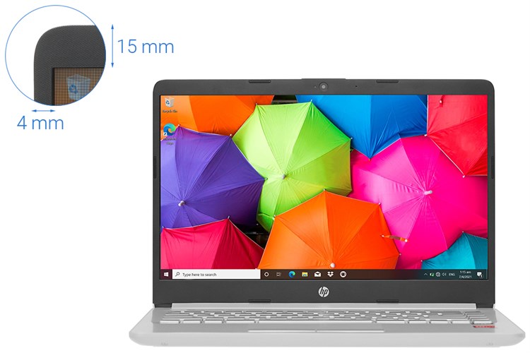 Laptop HP 14s dk1055AU R3 3250U/4GB/256GB/Win10 (171K9PA) Màu Bạc