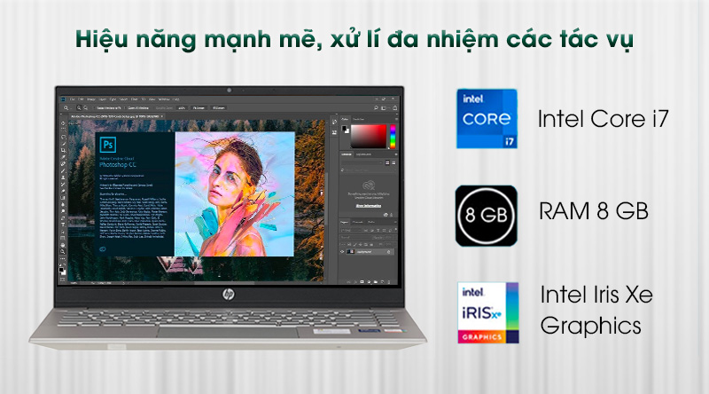 Laptop HP Pavilion 14 dv0013TU i7 1165G7/8GB/512GB/Office H&S2019/Win10 (2D7B8PA)