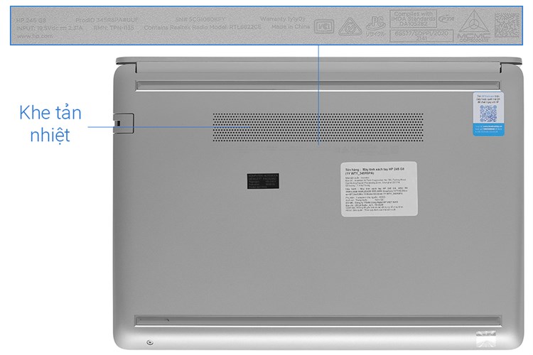 Laptop HP 245 G8 R5 3500U/4GB/256GB/Win10 (345R8PA) Màu Bạc