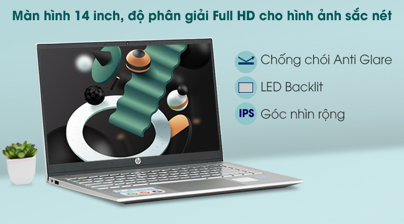 Laptop HP Pavilion 14 dv0041TU i3 1115G4/4GB/256GB/Office H&S2019/Win10 (2H3L0PA)