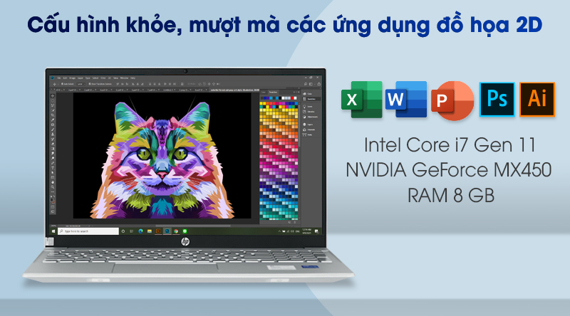 HP Pavilion 15 eg0007TX i7 1165G7 2D9D5PA) - Cấu hình