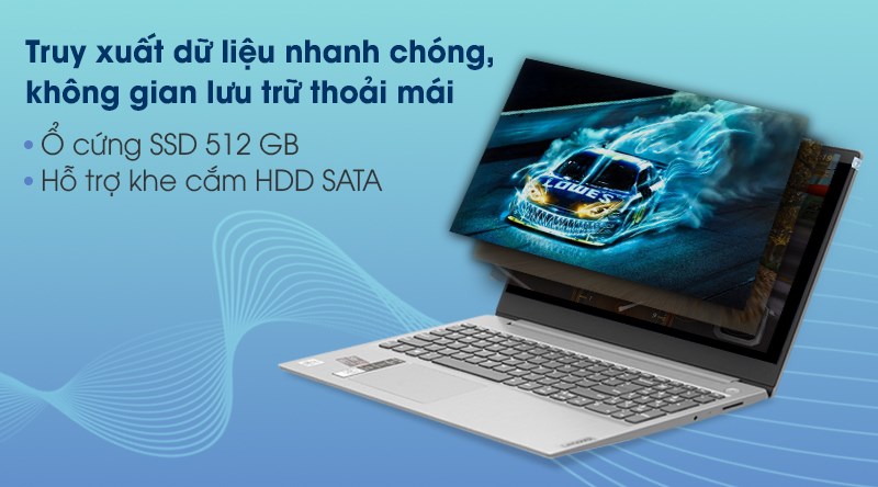 Laptop Lenovo IdeaPad Slim 3 15IIL05 i3 1005G1/4GB/512GB/Win10 (81WE0132VN)