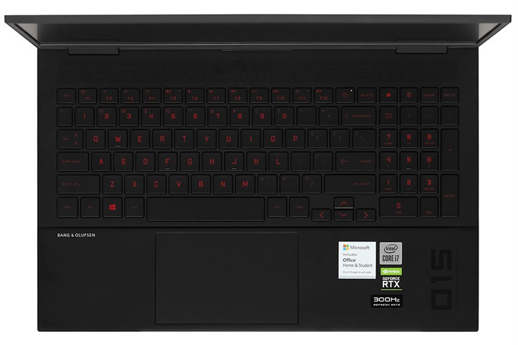 Laptop HP Omen 15 ek0078TX i7 10750H/16GB/1TB SSD/8GB RTX2070 Max-Q/300Hz/Office H&S2019/Win10 (26Y68PA) Màu Đen