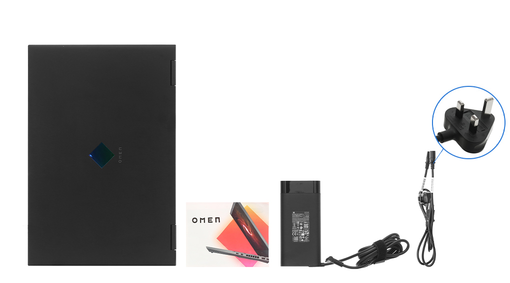 Bộ sản phẩm gồm: Dây nguồn ( 2 dây ) , Sách hướng dẫn, Thùng máy, Sạc Laptop HP