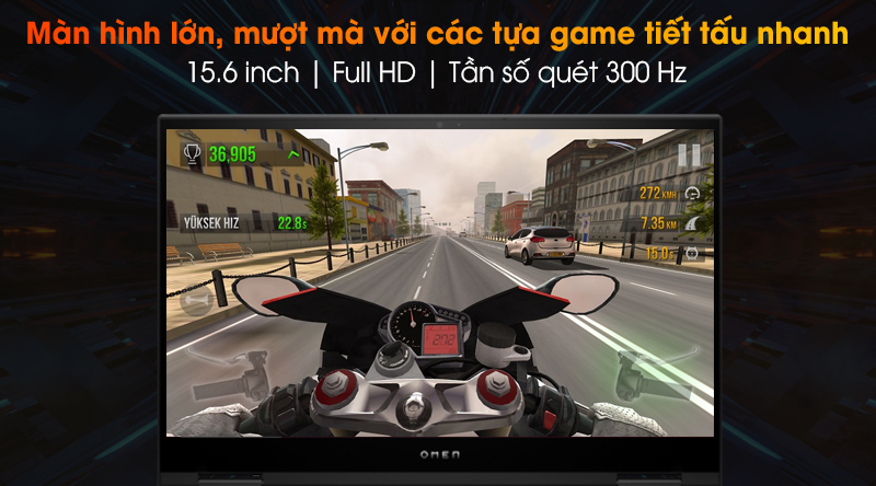 Laptop HP Omen 15 ek0079TX i7 10750H/16GB/1TB SSD/6GB RTX2060/300Hz/Office H&S2019/Win10 (26Y69PA)