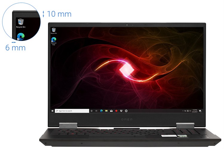 Laptop HP Omen 15 ek0079TX i7 10750H/16GB/1TB SSD/6GB RTX2060/300Hz/Office H&S2019/Win10 (26Y69PA) Màu Đen