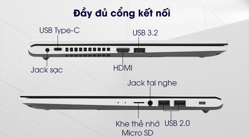 Asus VivoBook X515EP i5 1135G7 (BQ011T) - Cổng kết nối