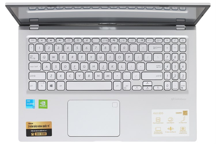 Laptop Asus VivoBook X515EP i5 1135G7/8GB/512GB/2GB MX330/Win10 (BQ011T) Màu Bạc