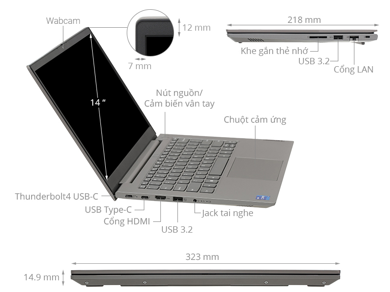 Lenovo ThinkBook 14 G2 ITL i5 1135G7/8GB/512GB/Win10 (20VD003KVN)