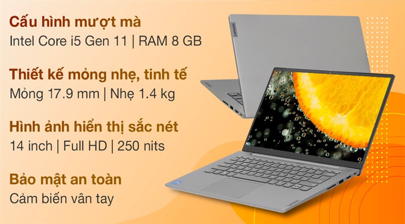 Laptop Lenovo ThinkBook 14 G2 ITL i5 1135G7/8GB/512GB/Win10 (20VD003KVN)