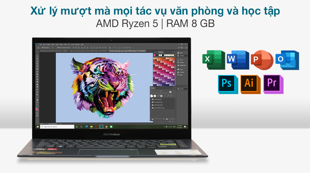 Laptop Asus VivoBook TM420U R5 5500U/8GB/512GB/Touch/Pen/Win10 (EC022T) - 4