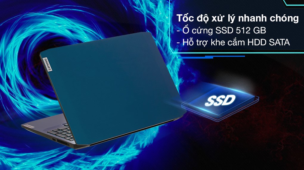 Laptop Lenovo Ideapad Gaming 3 15IMH05 i7 10750H/8GB/512GB/4GB GTX1650Ti/120Hz/Win10 (81Y4013UVN)