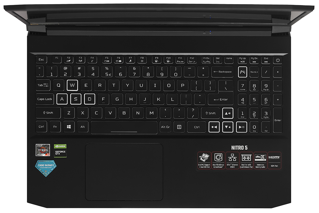 Laptop Acer Nitro 5 Gaming AN515 45 R3SM R5 5600H/8GB/512GB/4GB GTX1650/144Hz/Balo/Win10 (NH.QBMSV.005) Màu Đen