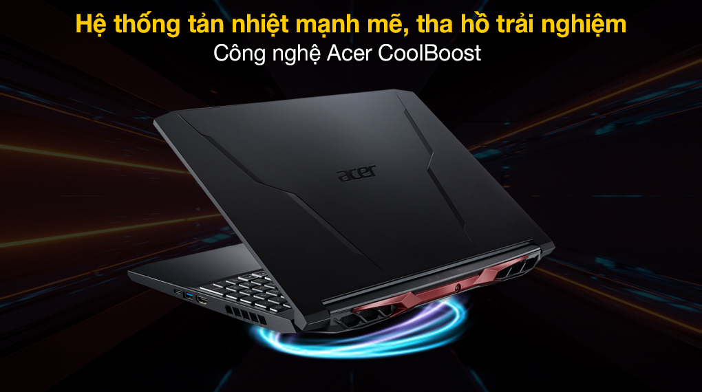 Acer Nitro 5 AN515 45 R3SM R5 5600H/144Hz (NH.QBMSV.005) - Tản nhiệt