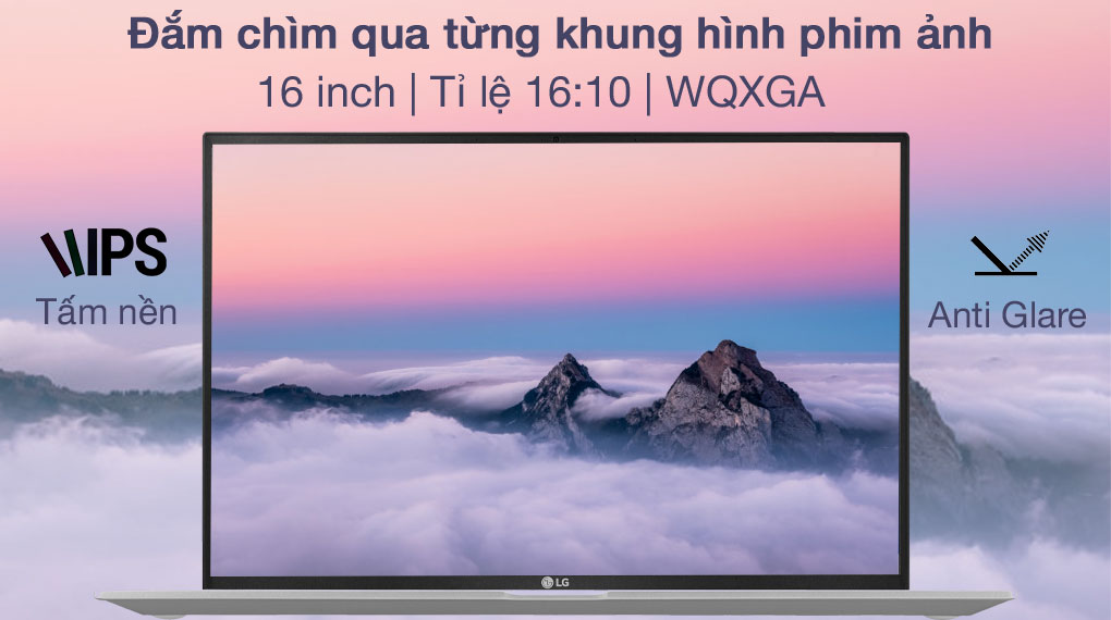 Laptop LG Gram 16 2021 i7 1165G7/16GB/256GB/Win10 (16Z90P-G.AH73A5)