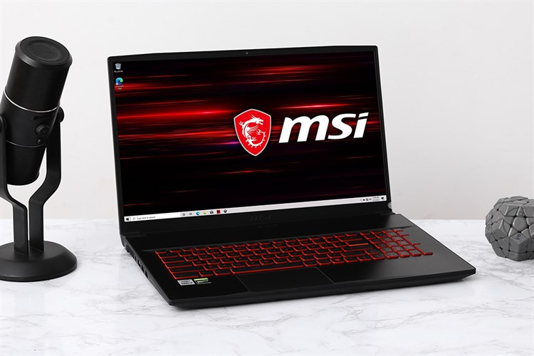 Laptop MSI GF75 Thin 10SCXR i7 10750H/8GB/512GB/4GB GTX1650/144Hz/Balo/Chuột/Win10 (068VN) Màu Đen