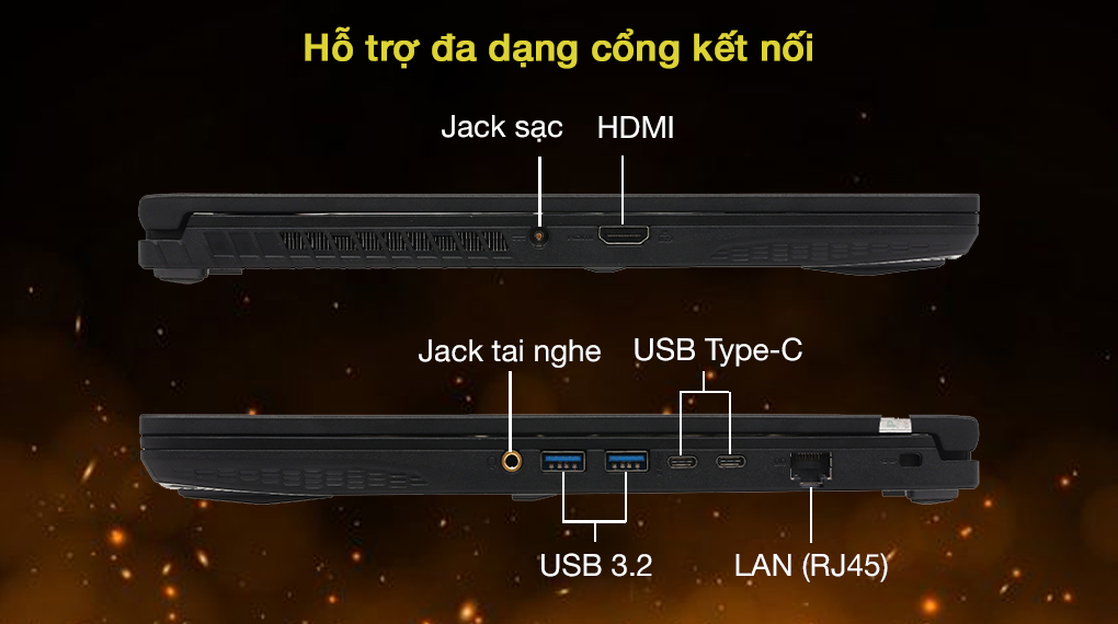 Laptop MSI Gaming GF65 Thin 10UE i5 10500H/16GB/512GB/6GB RTX3060 Max-Q/144Hz/Balo/Chuột/Win10 (297VN)