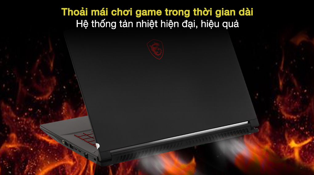Laptop MSI Gaming GF65 Thin 10UE i5 10500H/16GB/512GB/6GB RTX3060 Max-Q/144Hz/Balo/Chuột/Win10 (297VN)