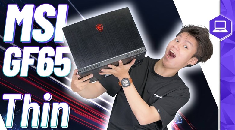 Laptop MSI Gaming GF65 Thin 10UE i5 10500H/16GB/512GB/6GB RTX3060 Max-Q/144Hz/Balo/Chuột/Win10 (297VN)