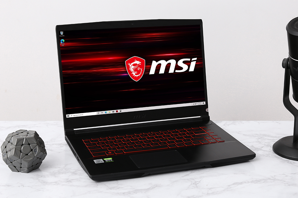 Laptop MSI Gaming GF65 Thin 10UE i5 10500H/16GB/512GB/6GB RTX3060 Max-Q/144Hz/Balo/Chuột/Win10 (297VN) Màu Đen