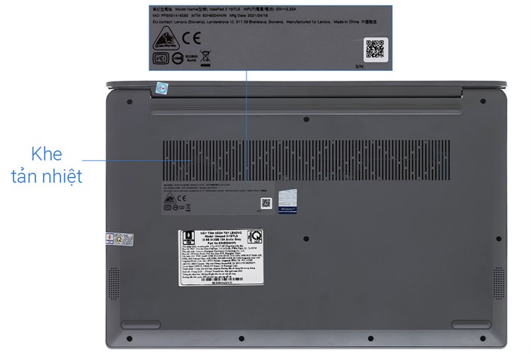 Laptop Lenovo Ideapad 3 15ITL6 i3 1115G4/8GB/512GB/Win10 (82H8004HVN) Màu Xám