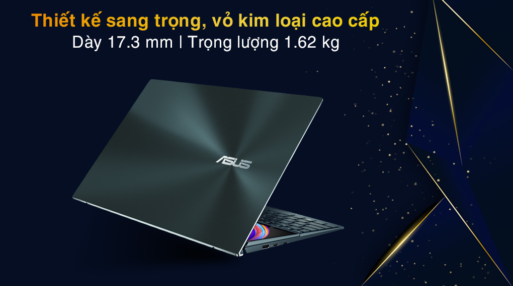 Laptop Asus ZenBook Duo UX482EG i5 1135G7/8GB/512GB/2GB MX450/Touch/Pen/Túi/Stand/Win10 (KA166T)