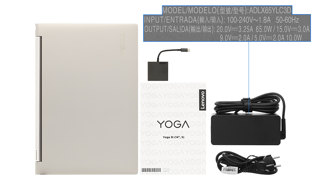 Bộ sản phẩm gồm: Dây nguồn, Sách hướng dẫn, Bút cảm ứng ( Lắp trong Laptop ) , Thùng máy, Adapter chuyển, Sạc Laptop Lenovo