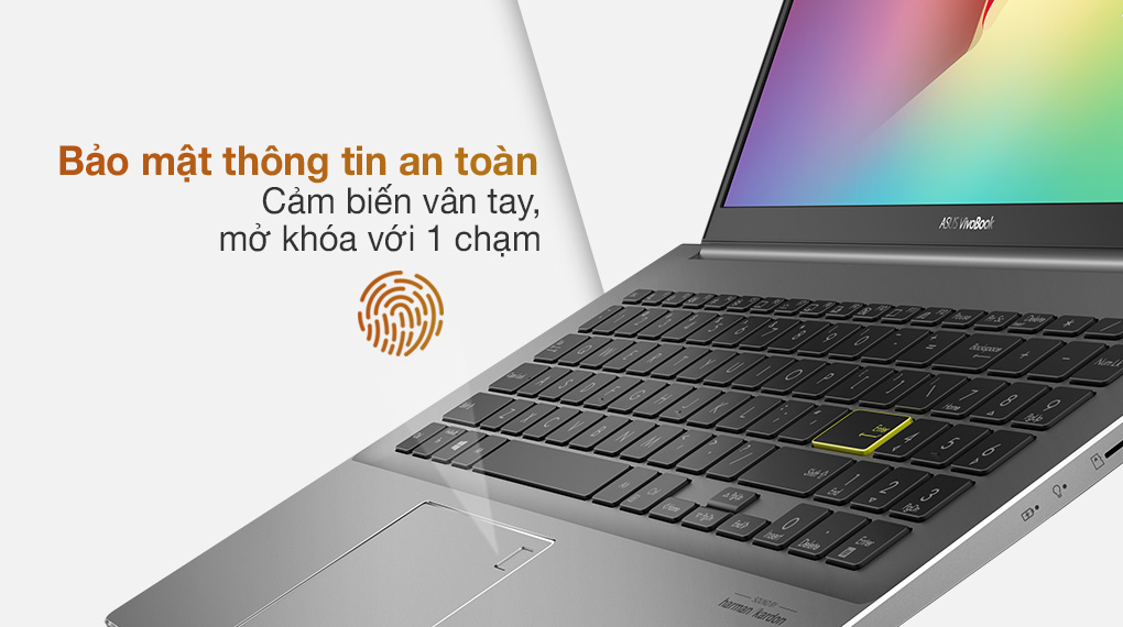 Asus VivoBook S533EQ i5 1135G7 (BN161T) - Vân tay Asus VivoBook S533EQ i5 1135G7 (BN161T) - Vân tay